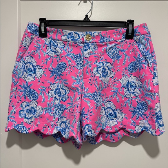 LILLY PULITZER BUTTERCUP KNIT SHORTS SIZE 6 EUC - Picture 1 of 3